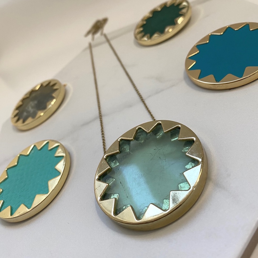 Autumn Blue Sunburst Necklace Collection